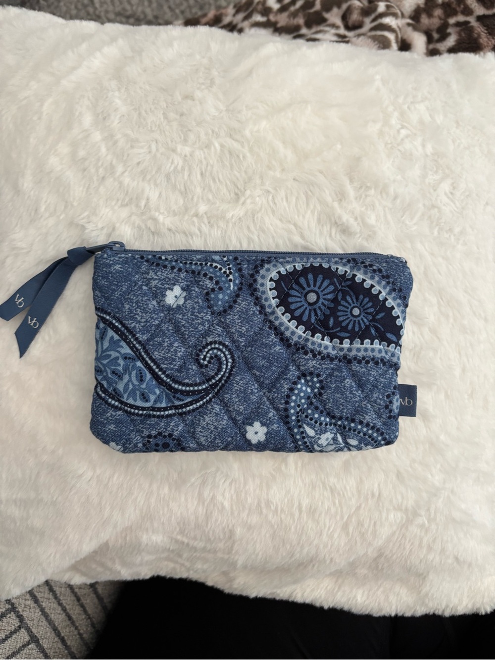 Vera Bradley- Mesa Western Blue Horizon Small Pouch